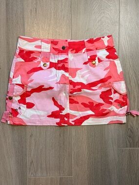Pink Camo Mini Skirt size L